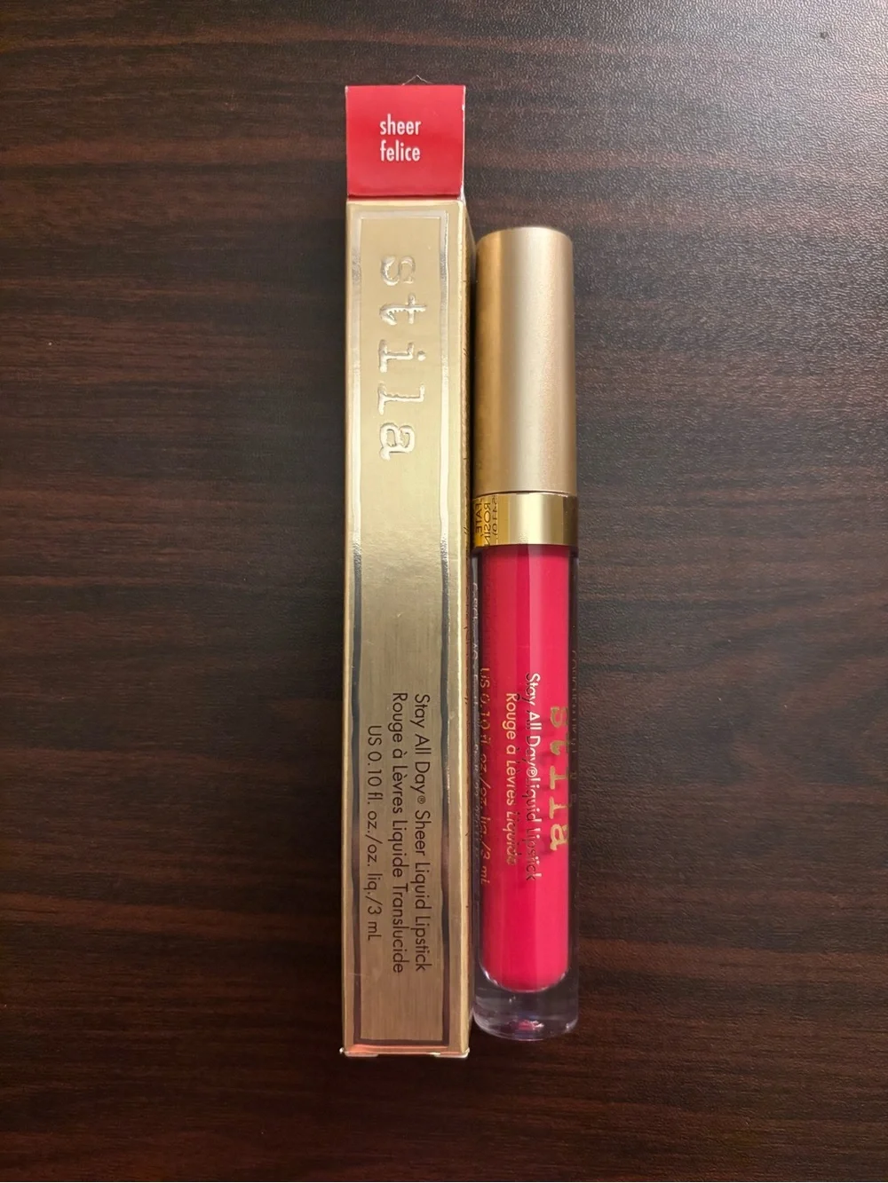 NWT Stila Stay All Day Sheer Liquid Lipstick - Sheer Felice - size 3mL